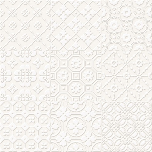 Piastrelle White on white base 20x20 Bon Ton Unica - contecom