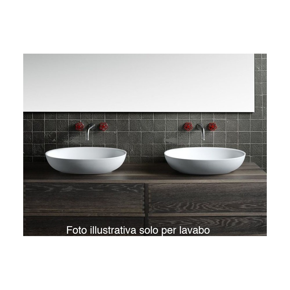 Arredo mobile bagno in legno massello 120 x 60 da terra - Dora