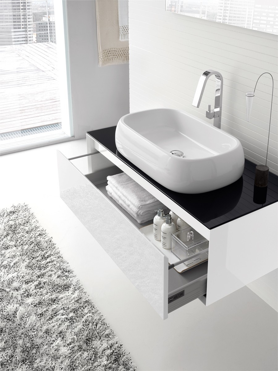 Mobile bagno SURF 90 Bianco Lucido