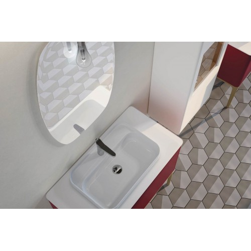 Mobile bagno con lavabo semincassato - Suite Mobiltesino