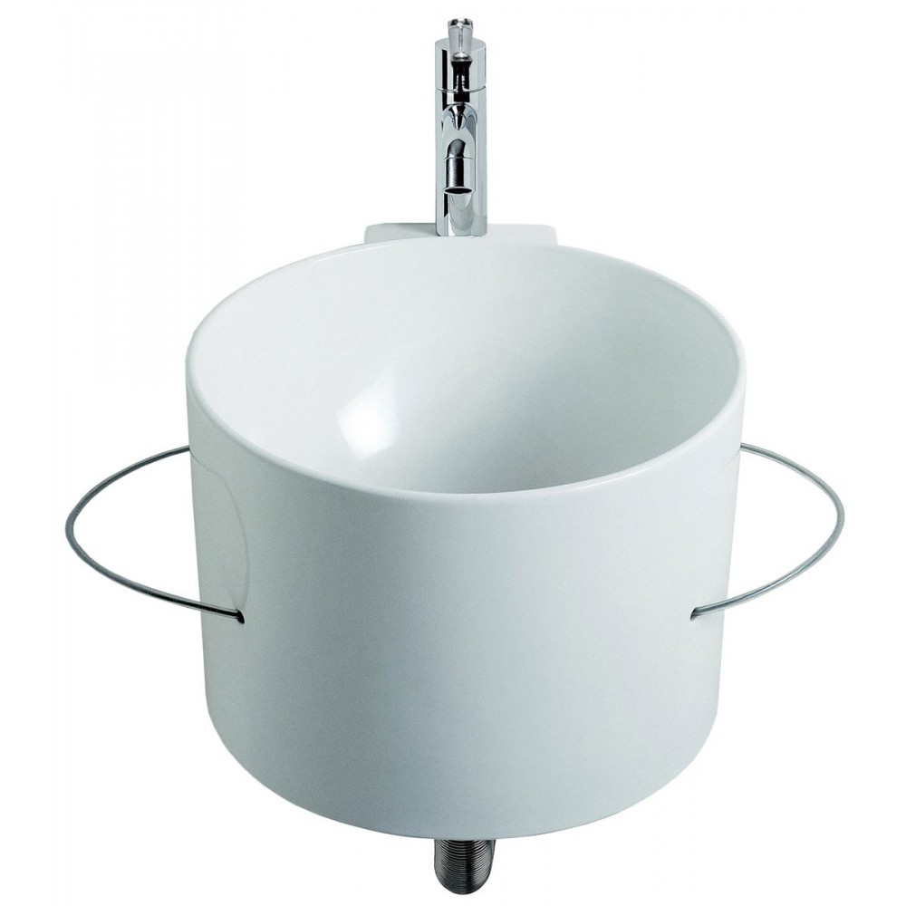 Lavabo sospeso con portasalviette Bucatini Agape - contecom Lavabo sospeso con portasalviette Bucatini Agape - contecom