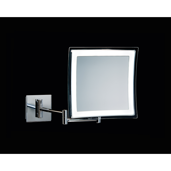 Specchio Ingranditore 2 In 1 Con Luce: 1x E 15x Ingrandimento, Illuminato, Ideale Per Trucco E Cura Della Persona