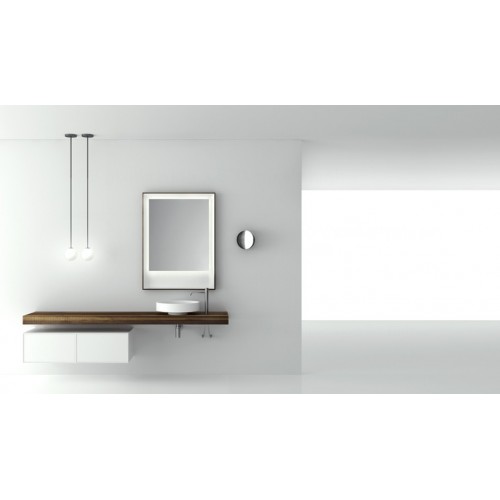 Mobile bagno: piano in legno massello + lavabo Lotus Boffi - contecom