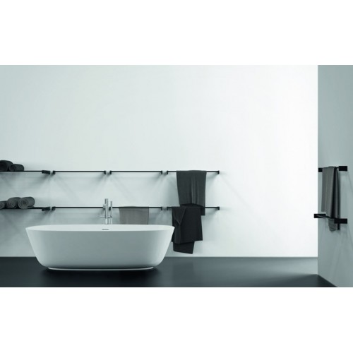 Portasalviette doppio 60 cm Towel bar 6 serie Quadra by Frost - contecom