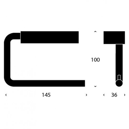 Portarotolo carta igienica Toilet roll holder 3 serie Quadra by Frost - contecom