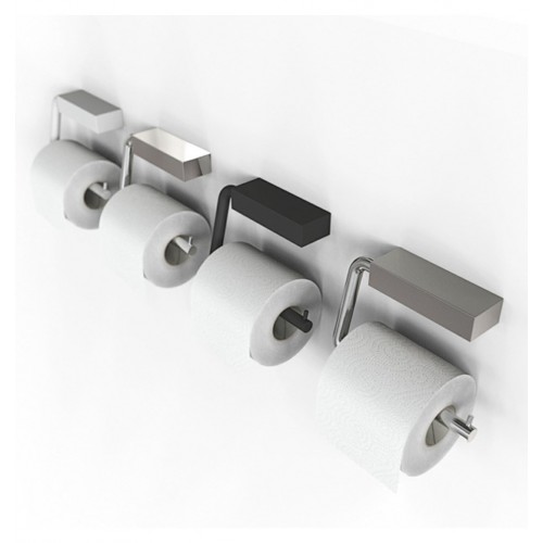 Portarotolo carta igienica Toilet roll holder 3 serie Quadra by Frost - contecom