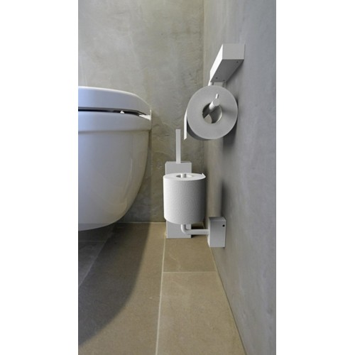 Portarotolo carta igienicaverticale Toilet roll Holder 4  Quadra by Frost - contecom