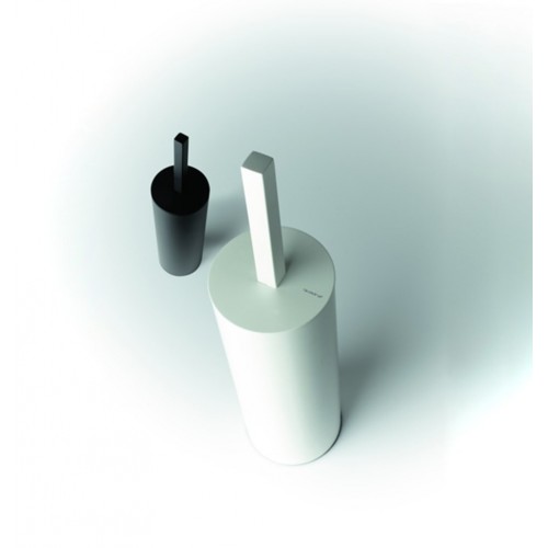 Portascopino a terra rotondo Toilet brush 3 Quadra by Frost - contecom