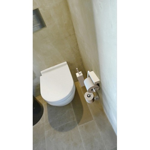 Portascopino a terra quadrato Toilet brush 6 Quadra by Frost - contecom