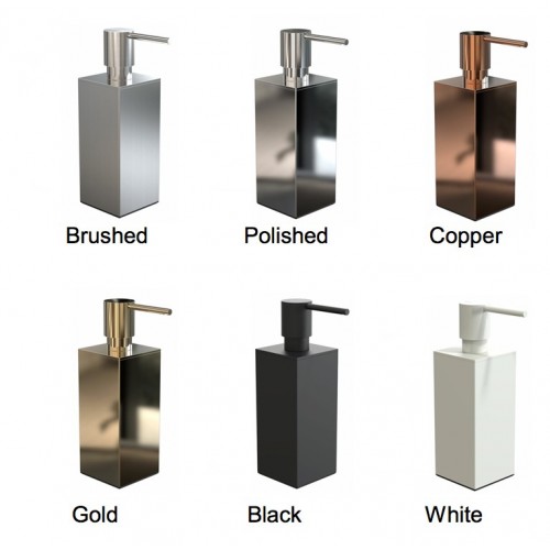 Dispenser sapone da appoggio Soap Dispenser 5 serie Quadra by Frost - contecom