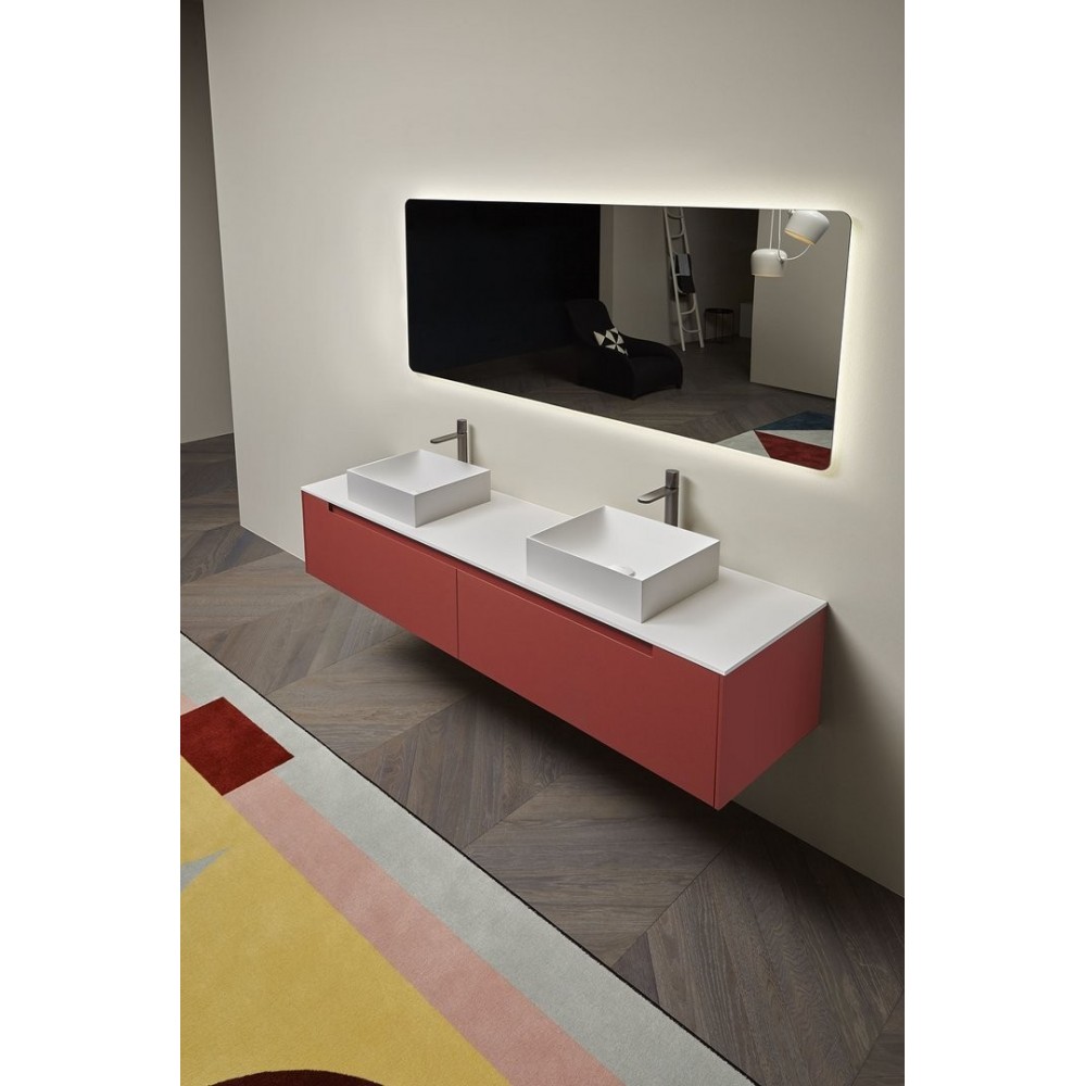 Lavabo A Parete Quadro 40x50 Cm - Modello Lp84 | Design Minimal E Moderno Per Bagno