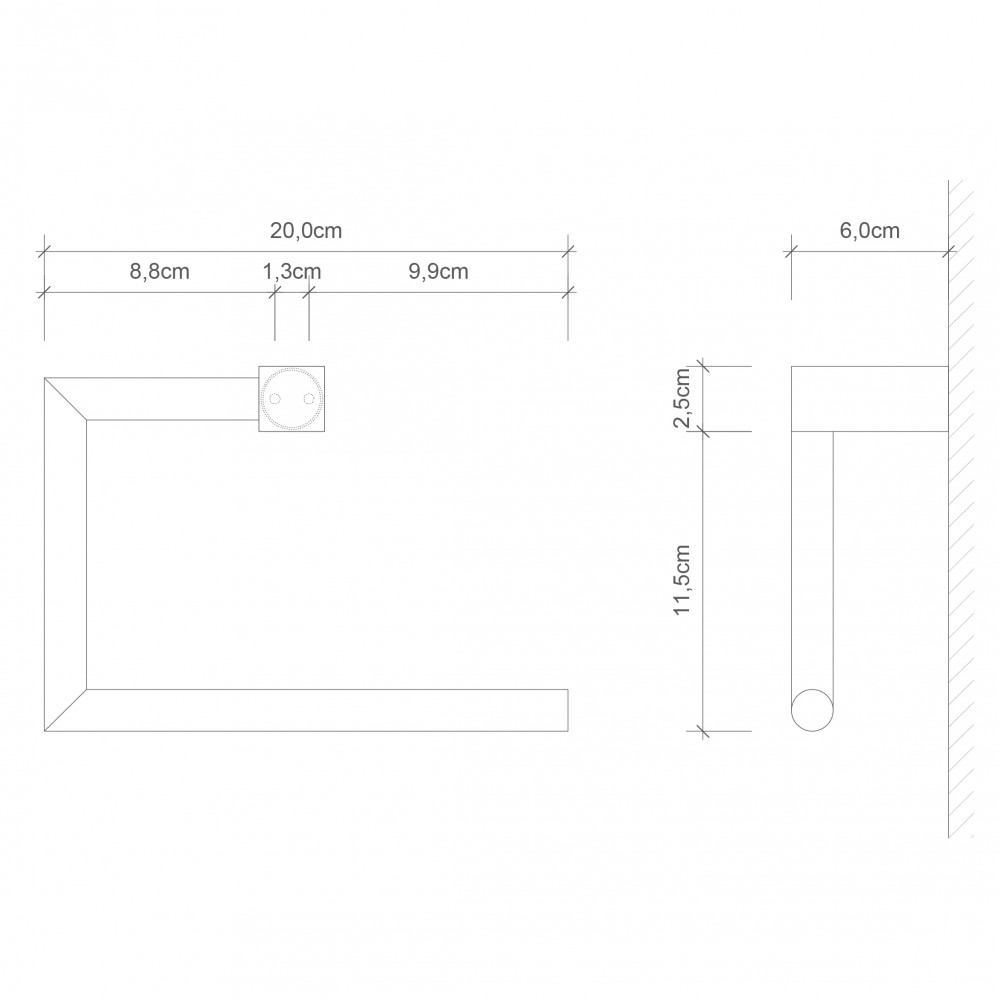 Portasalviette bagno ad anello Bloque BQ HTR Decor Walther - contecom