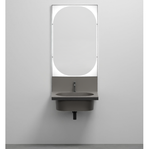 Mobile lavabo FANGO bagno con specchio Elle Ovale Cielo - contecom