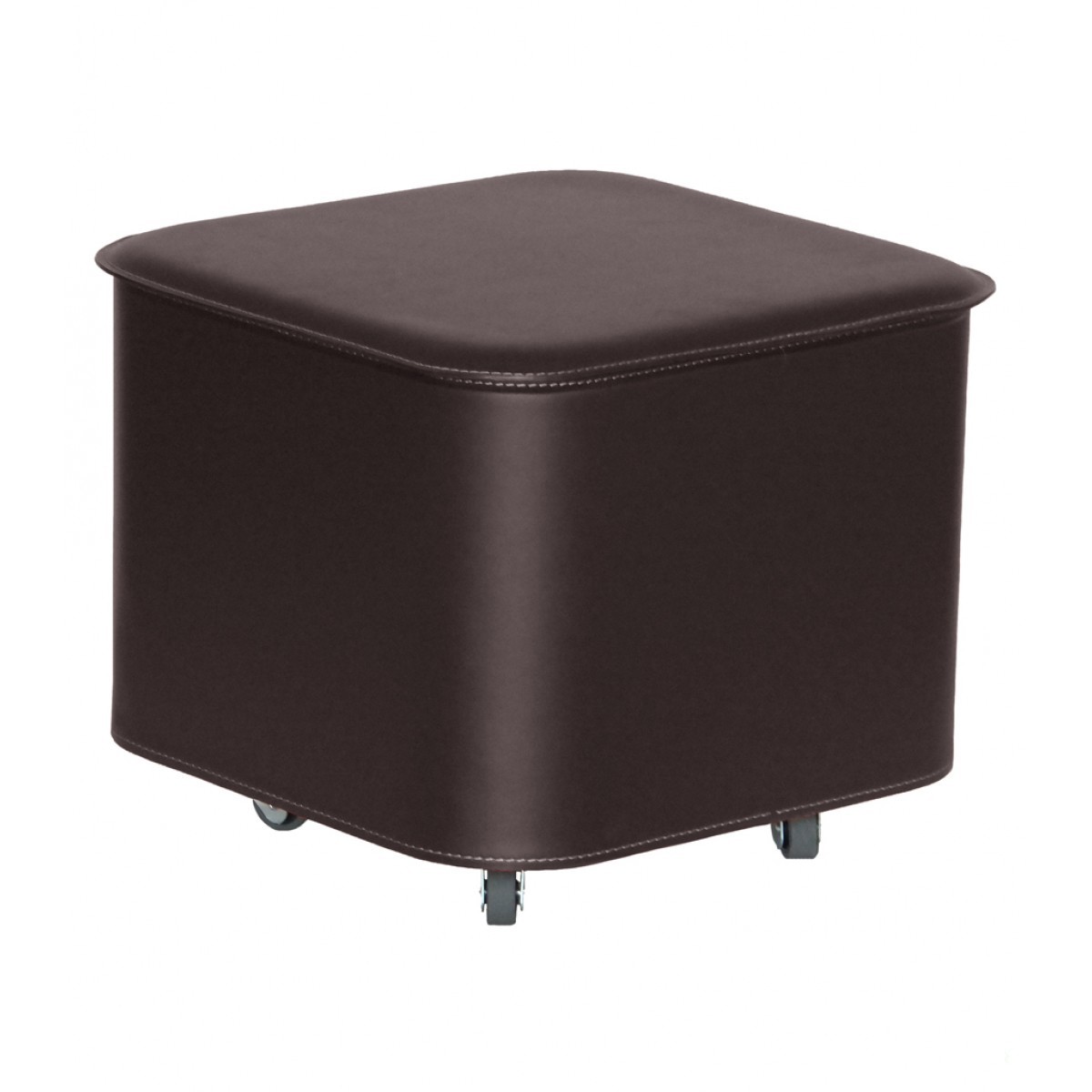 Pouf in legno rivestito in cuoio Puffo Limac Design - ConteCom