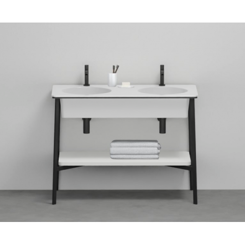 Mobile bagno doppio lavabo con piano Catino doppio Cielo - contecom